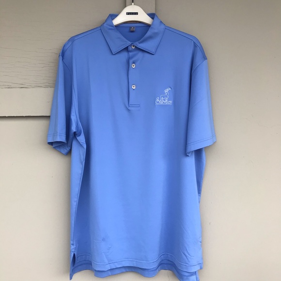 Peter Millar Other - Peter Millar Summer Comfort Golf Polo Shirt Periwinkle The Sanctuary Men Medium